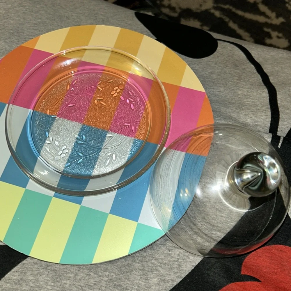 Princess House Heritage Glass Butter dish with Dome Lid - Picture 6 of 7